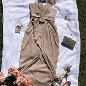 BCBGMAXAZRIA neutral dress